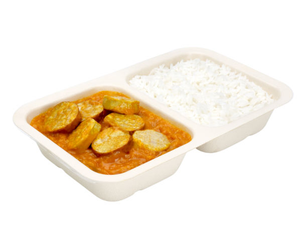 Rougail saucisses et son riz BIO | Epicerie bio en ligne à Plabennec